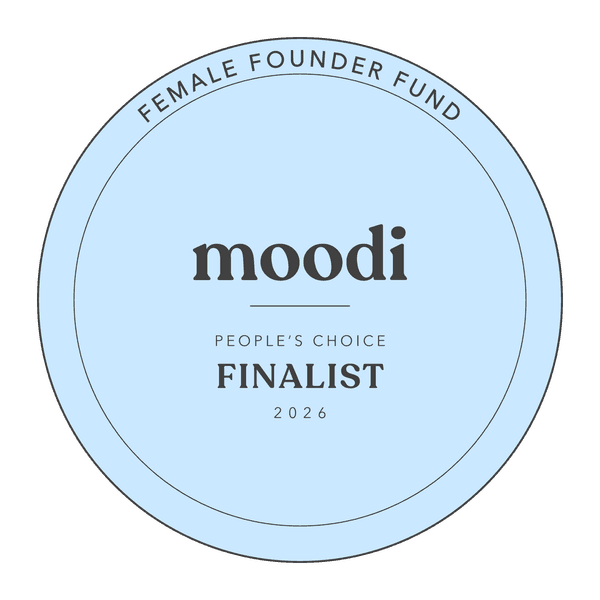 moodi Female Founder Fund People's Choice Finalist 2026 badge